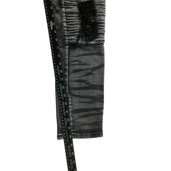 Argonaut Nation Sz 30W 30L Slim Black Distressed - Picture 5 of 7